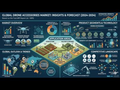 Global Drone Accessories Market Dominated by Asia Pacific as DJI and Parrot Expand Aerial Equipment